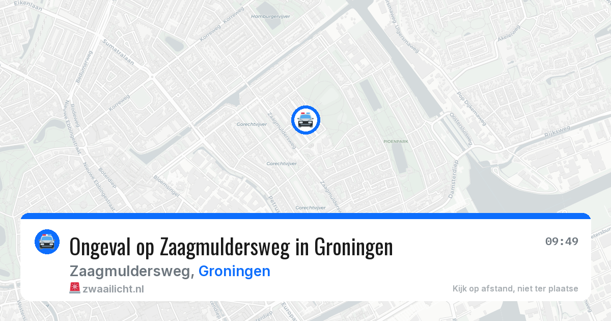 Ongeval op Zaagmuldersweg in Groningen — 24 apr 2026