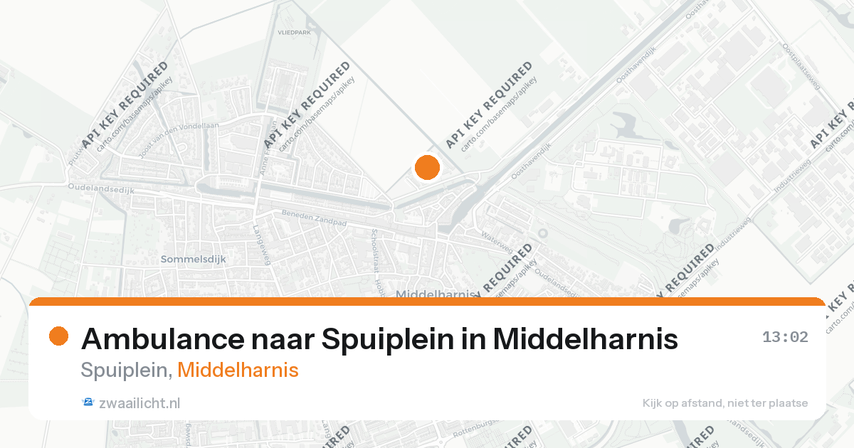Ambulance naar Spuiplein in Middelharnis — 26 aug 2026