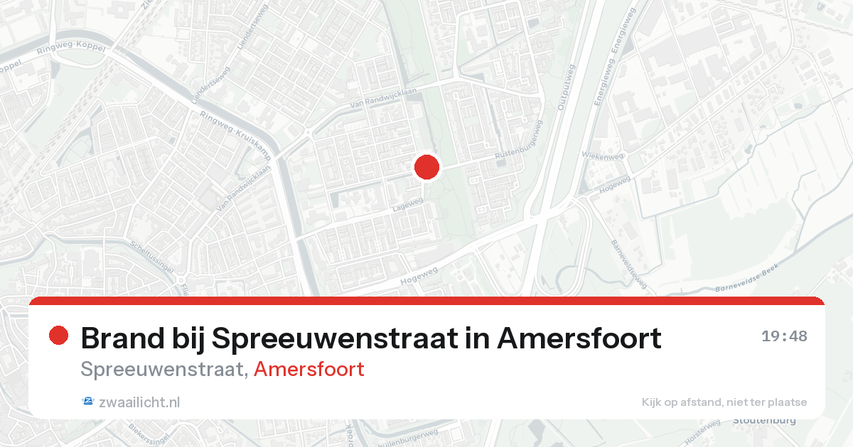 Brand bij Spreeuwenstraat in Amersfoort — 20 aug 2026