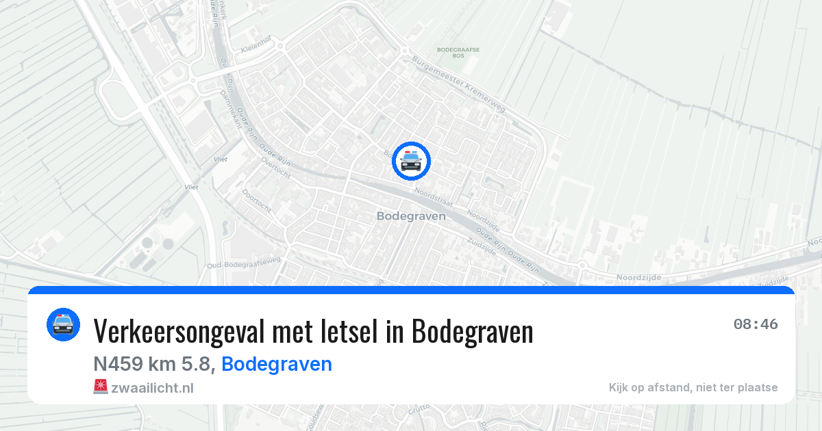 Verkeersongeval met letsel in Bodegraven — 10 jun 2026