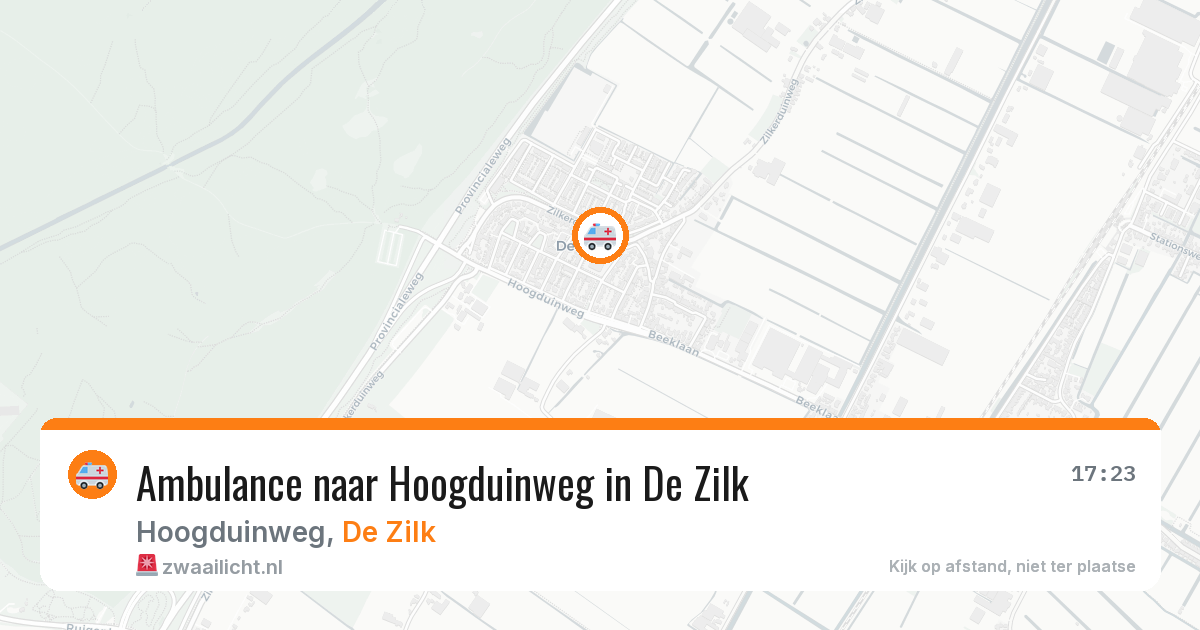 Ambulance naar Hoogduinweg in De Zilk — 5 jun 2026