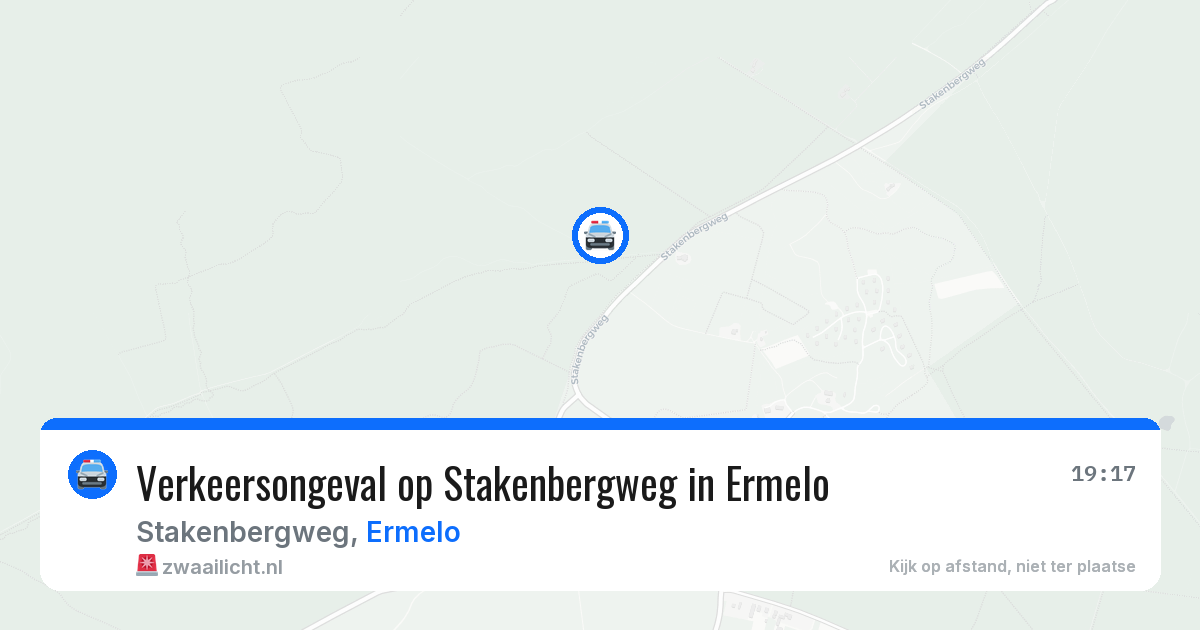 Verkeersongeval op Stakenbergweg in Ermelo — 30 jun 2026