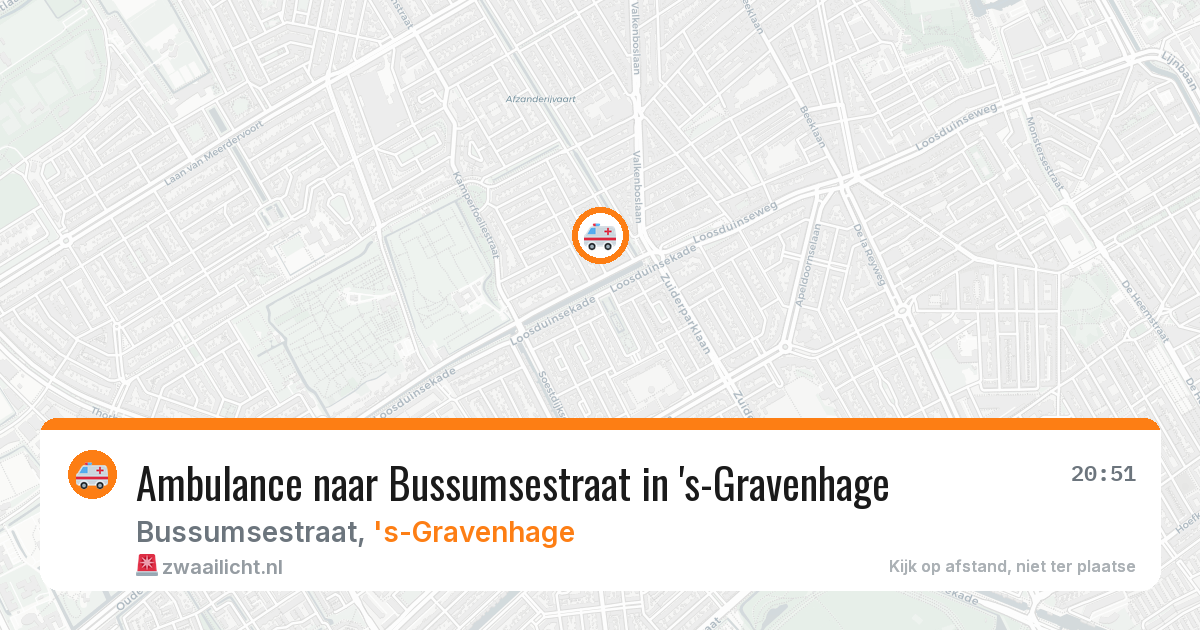 Ambulance naar Bussumsestraat in 's-Gravenhage — 12 aug 2026
