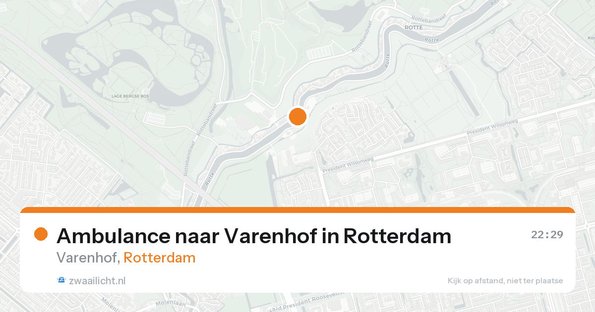 Ambulance naar Varenhof in Rotterdam — 21 aug 2026