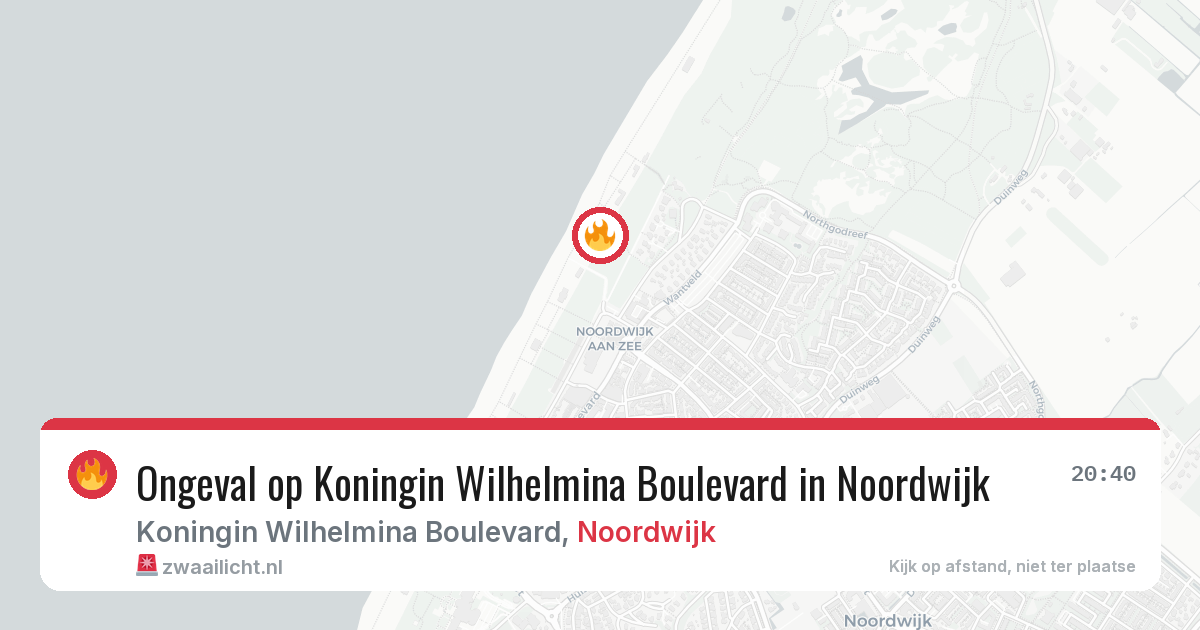 Ongeval op Koningin Wilhelmina Boulevard in Noordwijk — 5 mei 2026