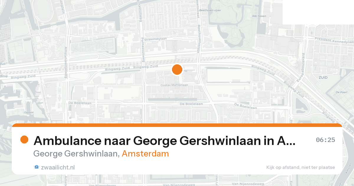 Ambulance naar George Gershwinlaan in Amsterdam — 26 aug 2026