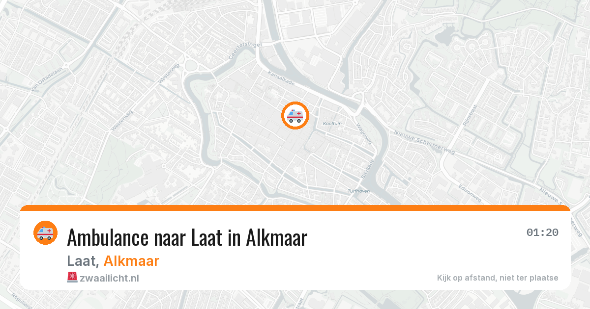 Ambulance naar Laat in Alkmaar — 24 jun 2026