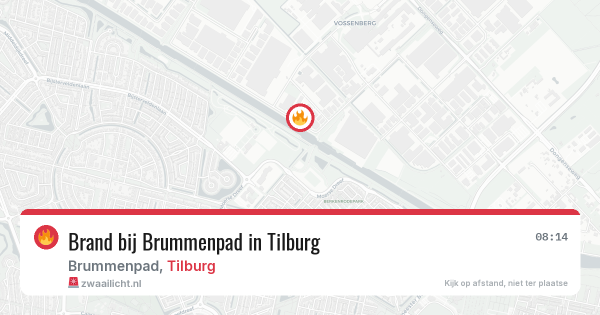 Brand bij Brummenpad in Tilburg — 14 jun 2026