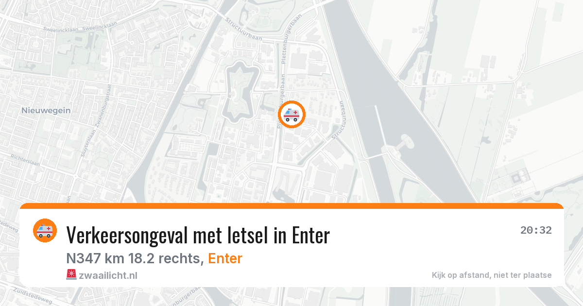 Verkeersongeval met letsel in Enter — 23 jan 2026