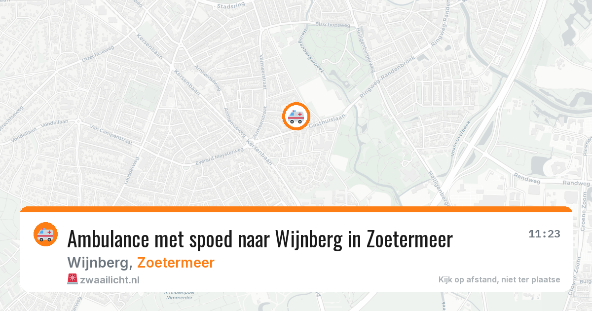 Ambulance met spoed naar Wijnberg in Zoetermeer — 29 jan 2026