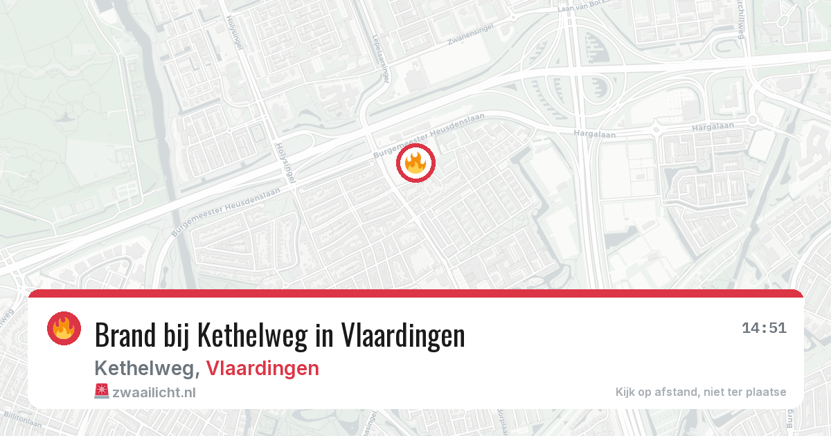 Brand bij Kethelweg in Vlaardingen — 9 jul 2026