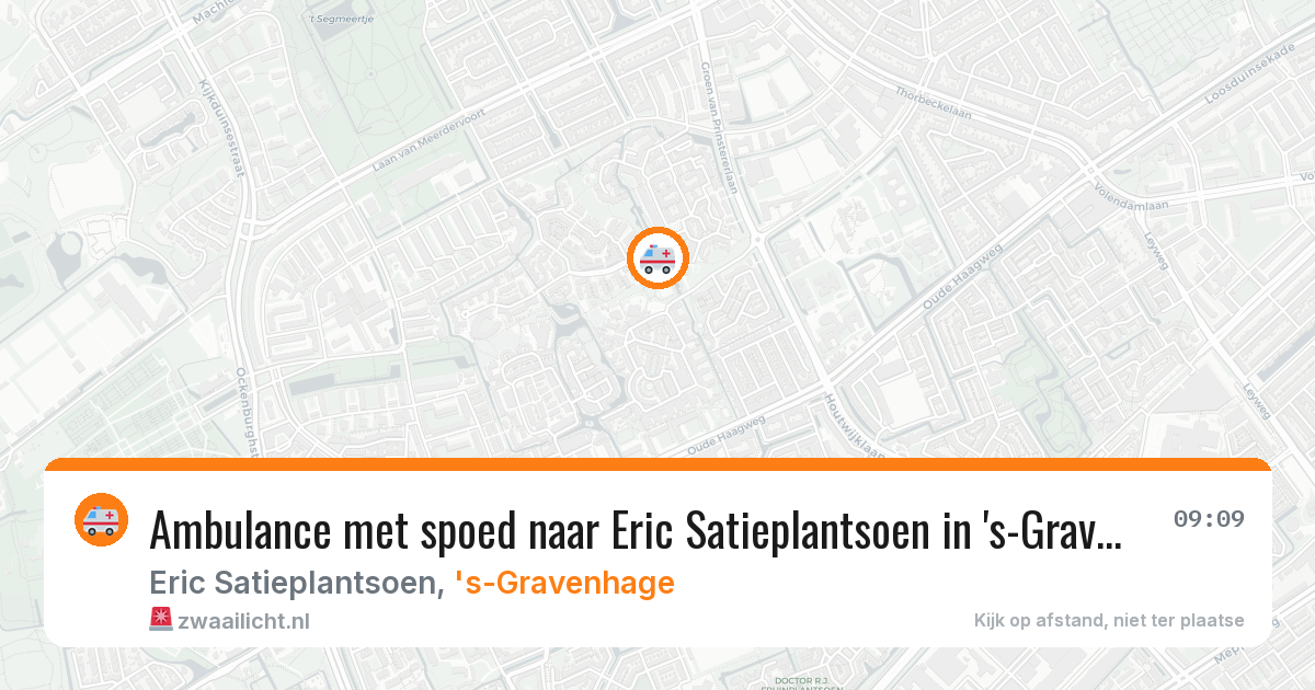 Ambulance met spoed naar Eric Satieplantsoen in 's-Gravenhage — 12 apr 2026