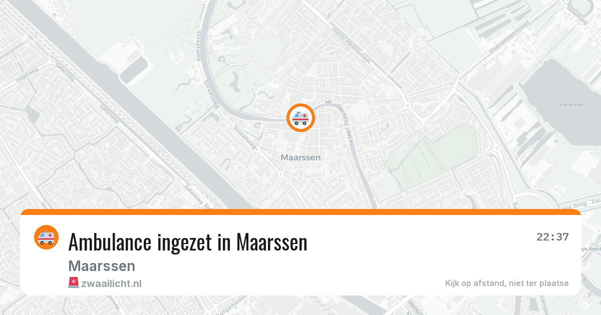 Ambulance ingezet in Maarssen — 14 mei 2026