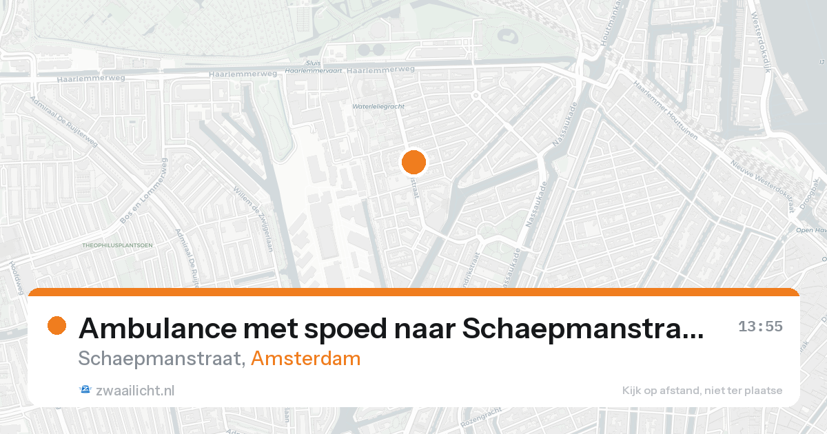 Ambulance met spoed naar Schaepmanstraat in Amsterdam — 28 mei 2026