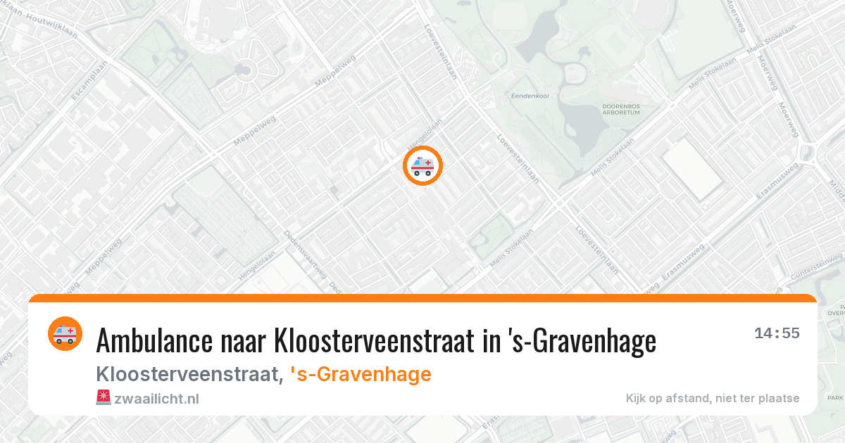 Ambulance naar Kloosterveenstraat in 's-Gravenhage — 4 jun 2026