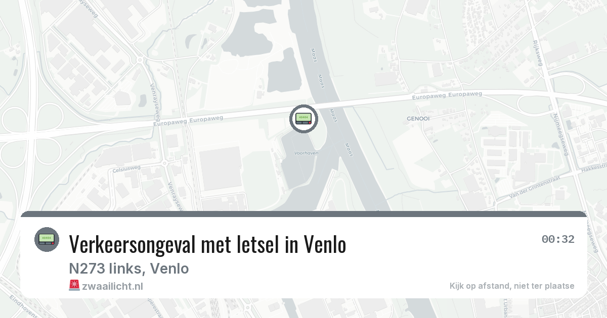 Verkeersongeval met letsel in Venlo — 16 jun 2026