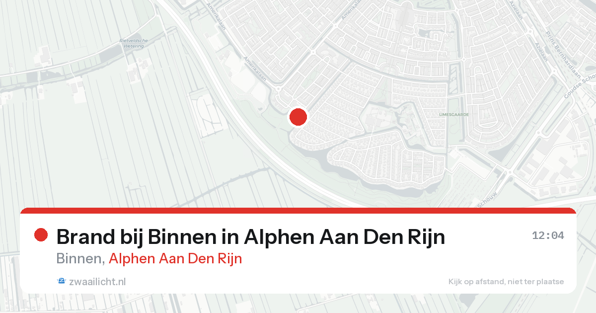 Brand bij Binnen in Alphen Aan Den Rijn — 17 aug 2026