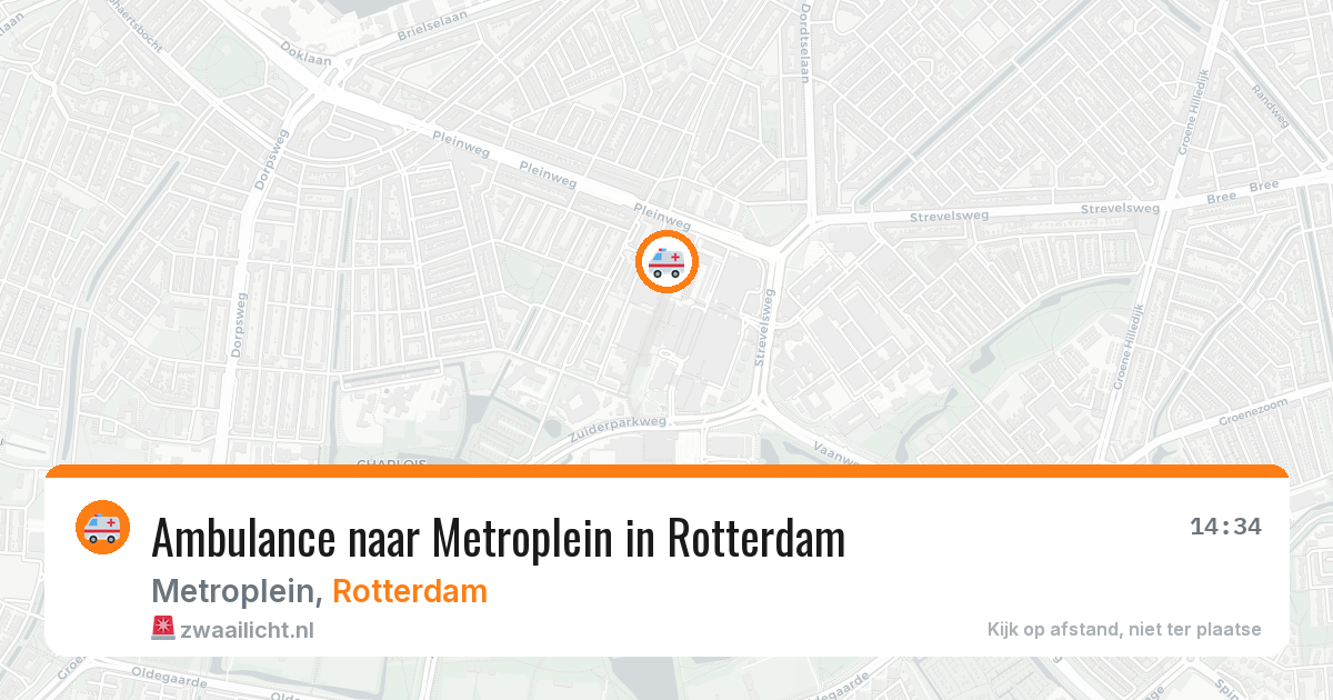 Ambulance naar Metroplein in Rotterdam — 29 mei 2026