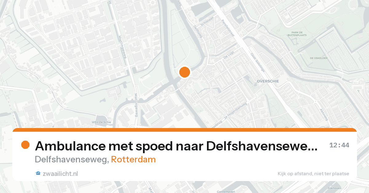 Ambulance met spoed naar Delfshavenseweg in Rotterdam — 29 mei 2026