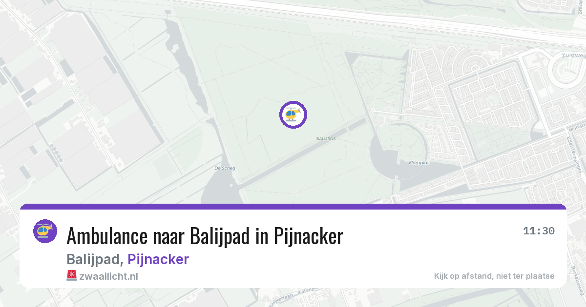 Ambulance naar Balijpad in Pijnacker — 23 jun 2026