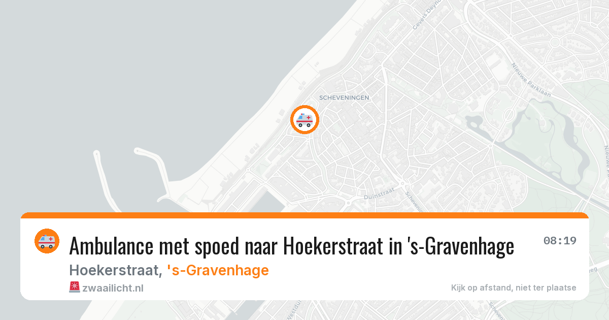 Ambulance met spoed naar Hoekerstraat in 's-Gravenhage — 18 jun 2026