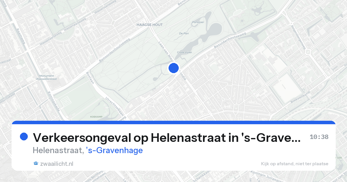 Verkeersongeval op Helenastraat in 's-Gravenhage — 16 aug 2026