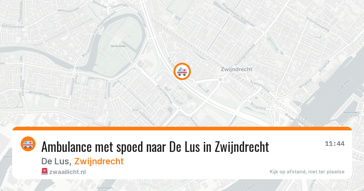 Ambulance met spoed naar De Lus in Zwijndrecht — 5 aug 2026