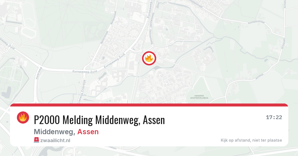 P2000 Melding Middenweg, Assen — 4 apr 2026