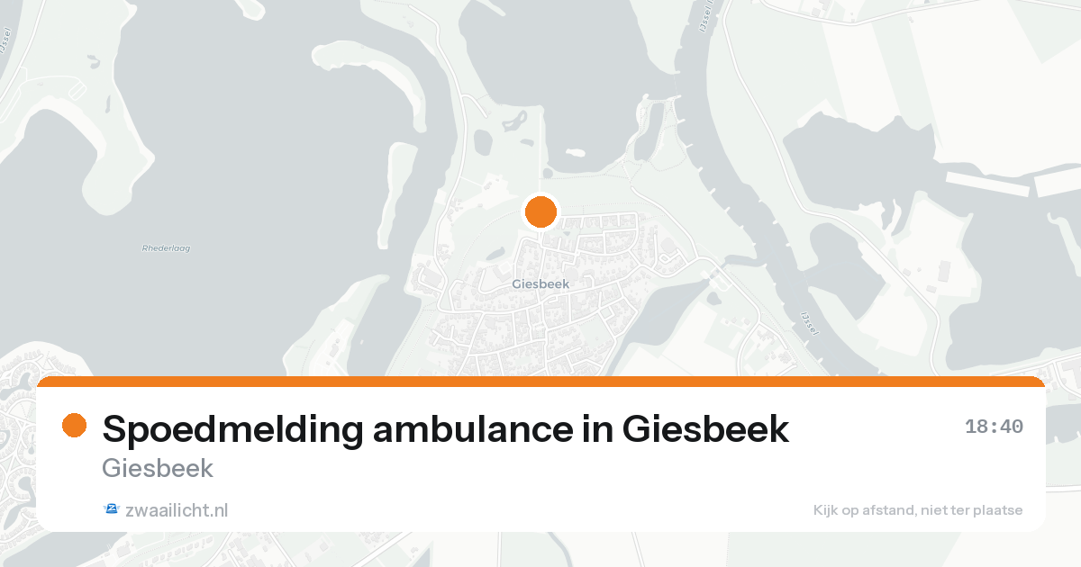 Spoedmelding ambulance in Giesbeek — 8 mei 2026