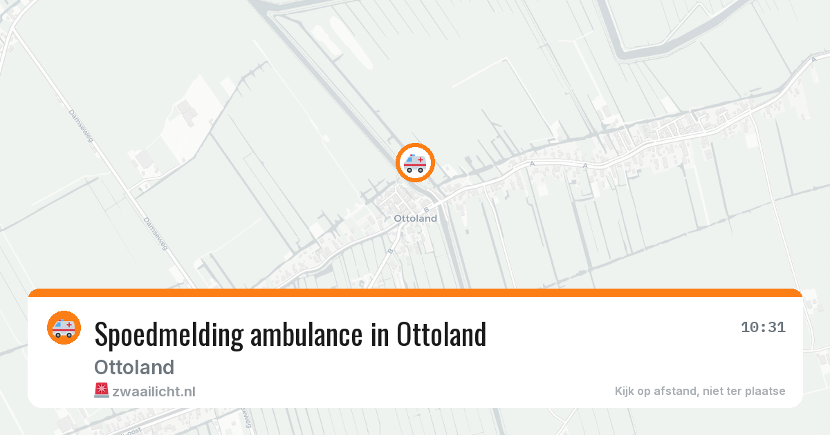 Spoedmelding ambulance in Ottoland — 15 jun 2026