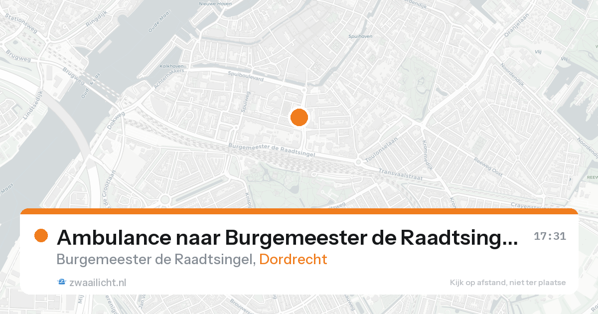 Ambulance naar Burgemeester de Raadtsingel in Dordrecht — 30 jan 2026