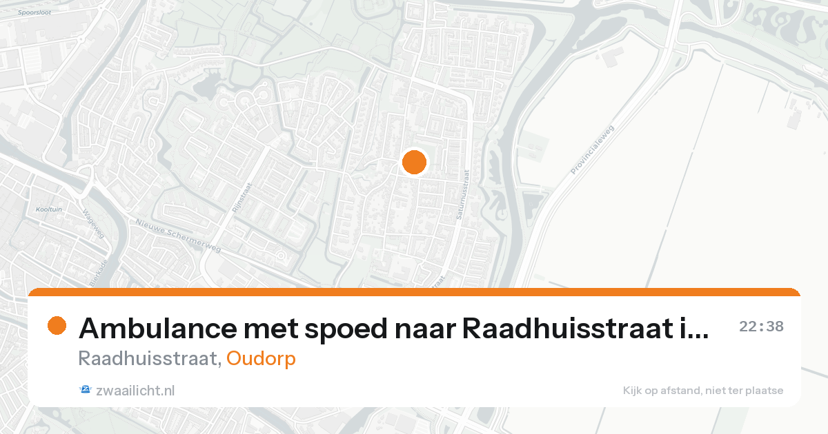 Ambulance met spoed naar Raadhuisstraat in Oudorp — 31 mei 2026