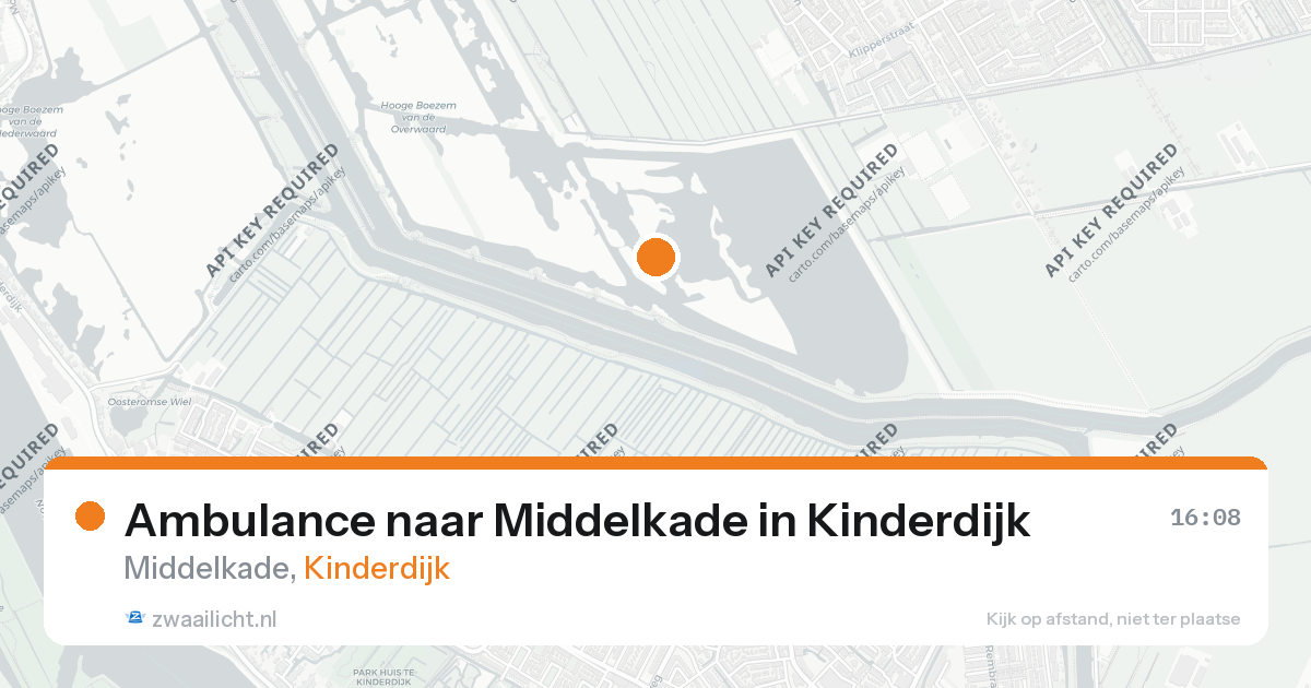 Ambulance naar Middelkade in Kinderdijk — 26 aug 2026