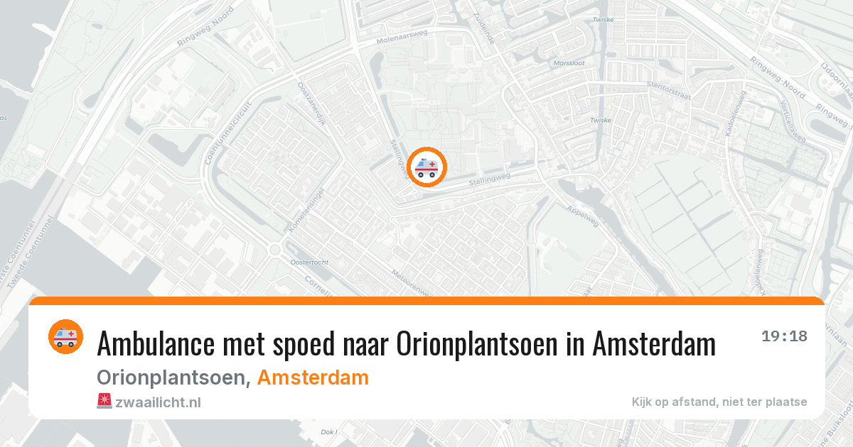 Ambulance met spoed naar Orionplantsoen in Amsterdam — 14 jun 2026