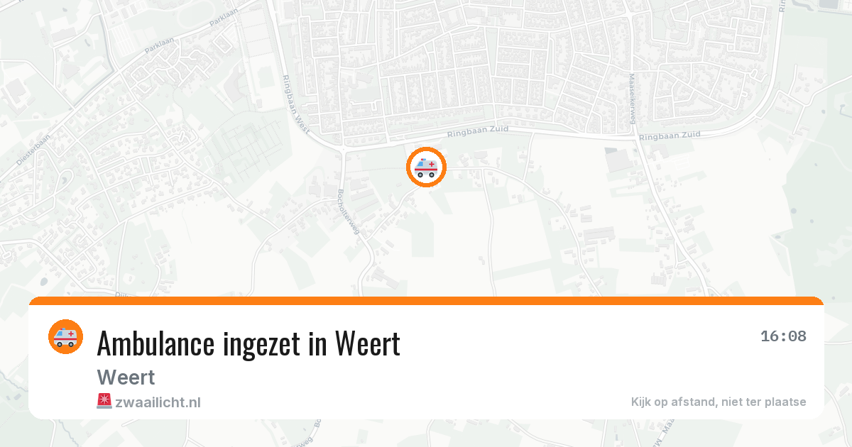Ambulance ingezet in Weert — 2 jul 2026