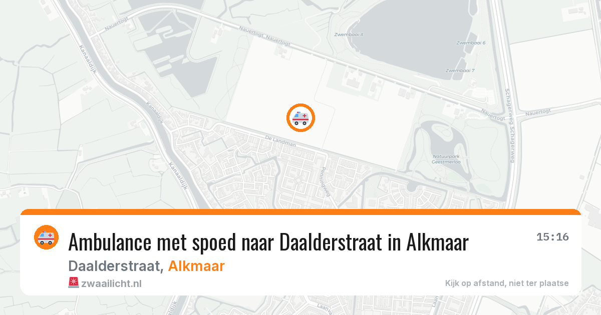 Ambulance met spoed naar Daalderstraat in Alkmaar — 10 apr 2026