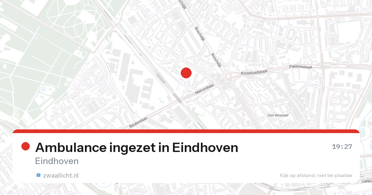 Ambulance ingezet in Eindhoven — 26 aug 2026