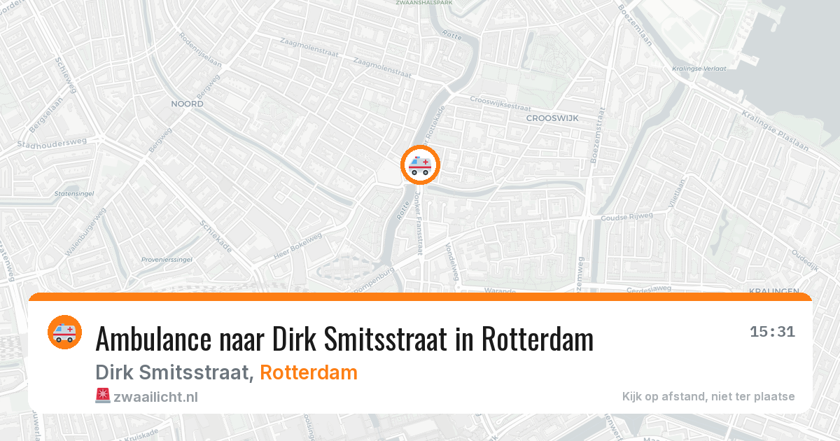 Ambulance naar Dirk Smitsstraat in Rotterdam — 13 jul 2026