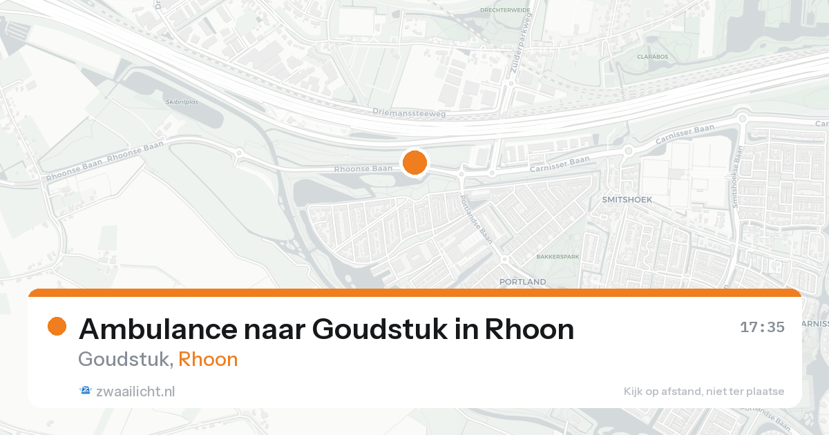 Ambulance naar Goudstuk in Rhoon — 5 jul 2026
