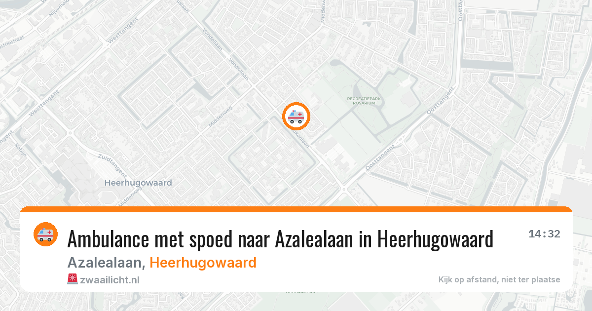Ambulance met spoed naar Azalealaan in Heerhugowaard — 19 feb 2026