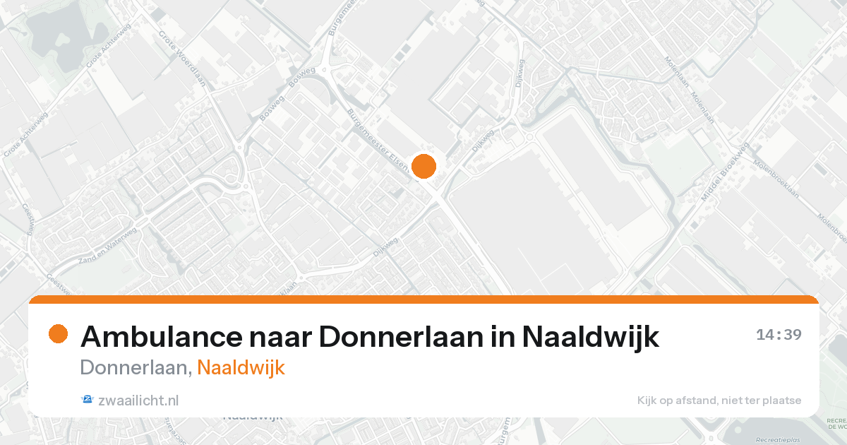 Ambulance naar Donnerlaan in Naaldwijk — 14 mei 2026