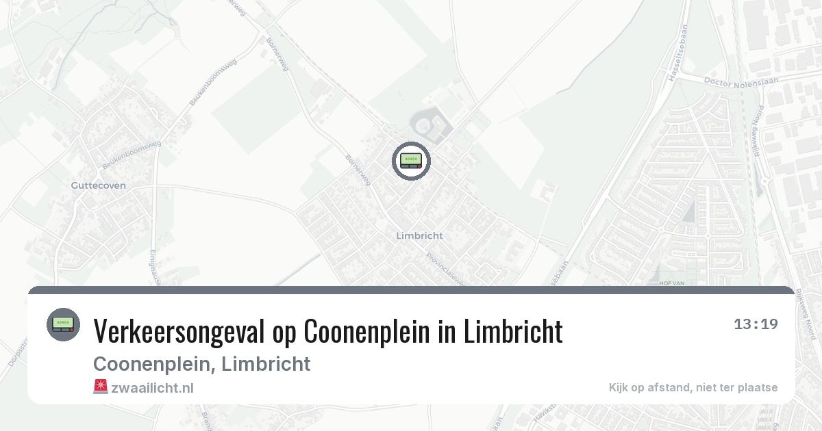 Verkeersongeval op Coonenplein in Limbricht — 30 mei 2026