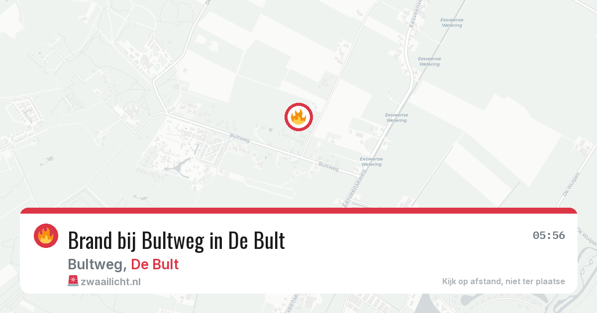 Brand bij Bultweg in De Bult — 9 jun 2026