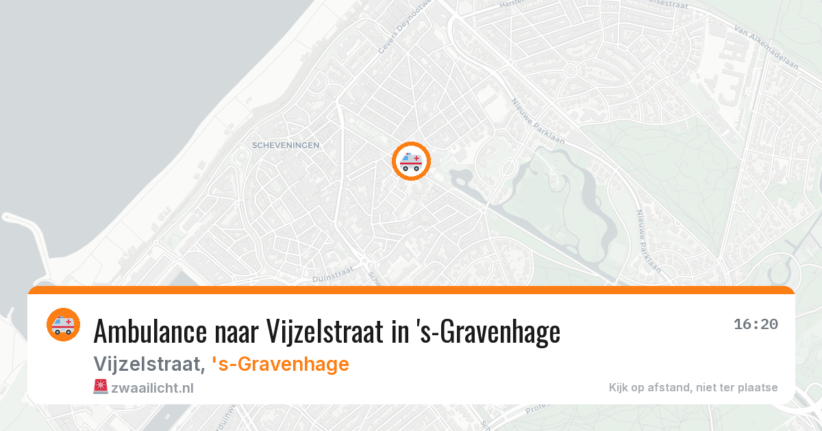 Ambulance naar Vijzelstraat in 's-Gravenhage — 21 apr 2026