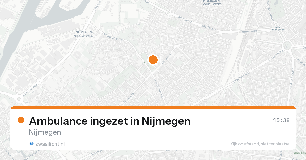 Ambulance ingezet in Nijmegen — 24 aug 2026