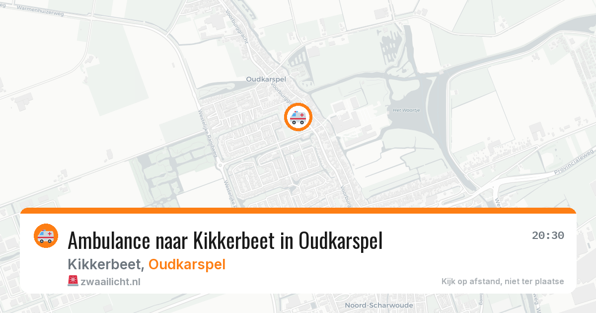 Ambulance naar Kikkerbeet in Oudkarspel — 10 jun 2026