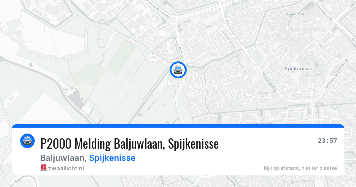 P2000 Melding Baljuwlaan, Spijkenisse — 14 jun 2026