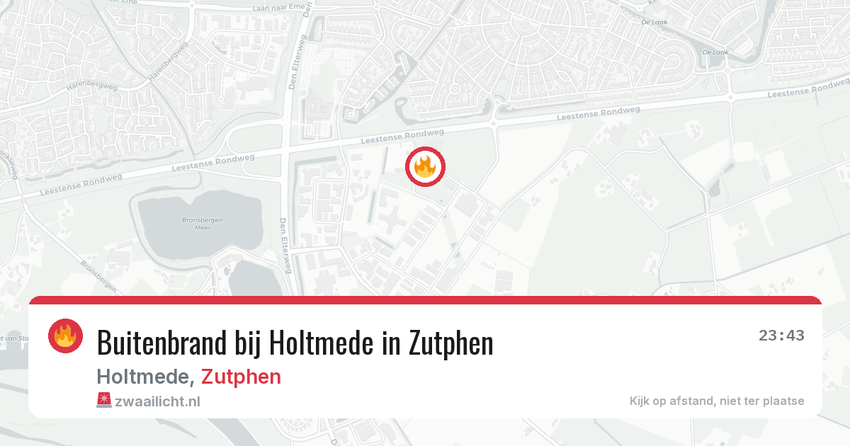 Buitenbrand bij Holtmede in Zutphen — 27 jun 2026