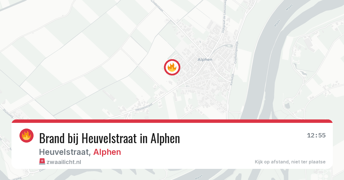 Brand bij Heuvelstraat in Alphen — 12 mei 2026