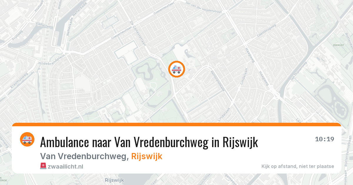 Ambulance naar Van Vredenburchweg in Rijswijk — 25 mrt 2026